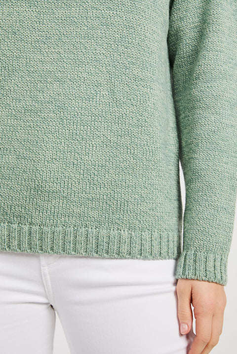 Aoife Supersoft Crewneck Sweater - Mint