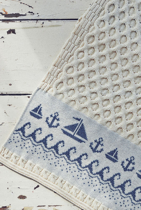 Farraige MerinoAran Throw - Cream